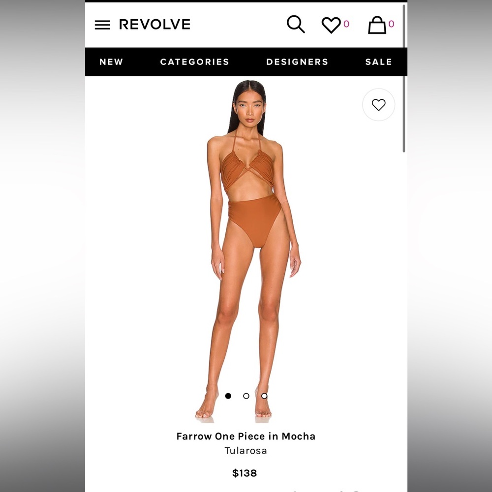Tularosa Farrow One Piece in Mocha NWT